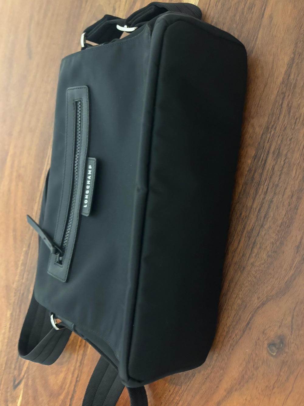 Longchamp | Le Pliage Neo Nylon Crossbody Messenger Bag | Black - Picture 8 of 9